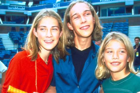 boyband hanson unrecognisable  short hair beards   kids