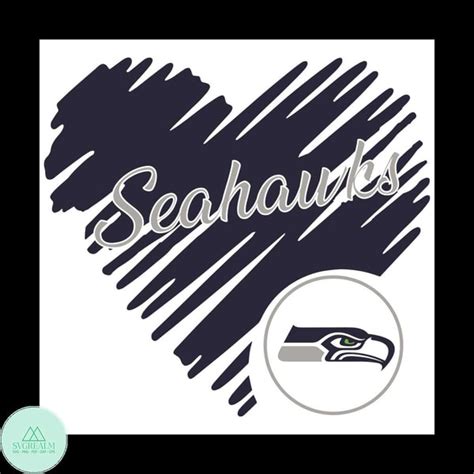 Heart Seattle Seahawks Svg Sport Svg Heart Svg Seattle Se Inspire Uplift