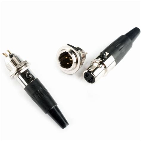 Ready Stock Male Female Mini Xlr Ta F Pin Female Audio Connector