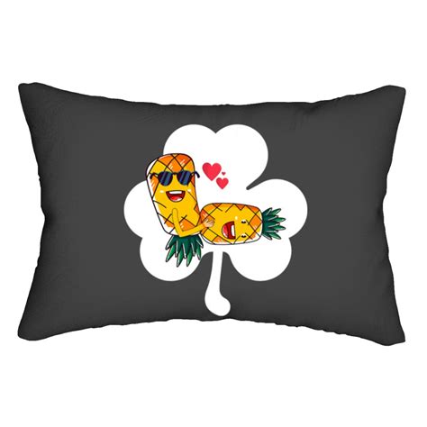 Lucky Swinger Upside Down Pineapple Making Love Shamrock Lumbar Pillows