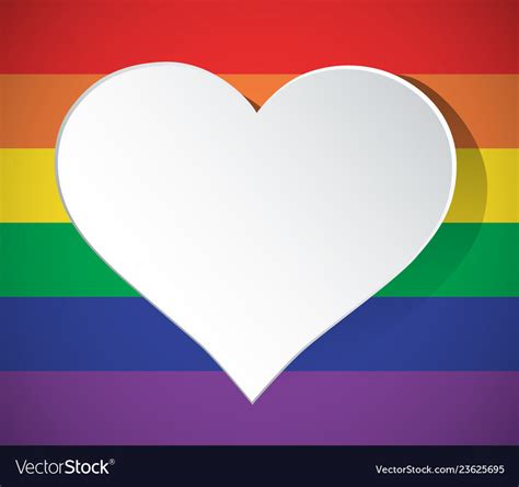 Lgbt Heart Shaped Rainbow Icon Isolated Royalty Free Vector