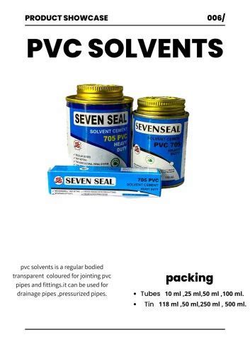 Sevenseal Pvc Solvent Cement Ml Ml Ml Ml Ml Ml Tube