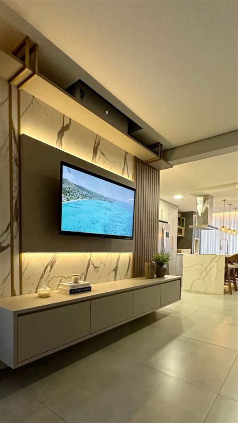 Fotos De Painel De Tv Planejado - Painel de TV planejado | Home, Decor design, Design