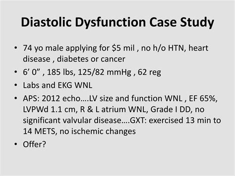 PPT - Diastolic Dysfunction as Diagnosed and Quantified by Echocardiography PowerPoint ...