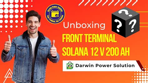 Unboxing Solana Battery Baterai Aki Kering Ah V Front Terminal