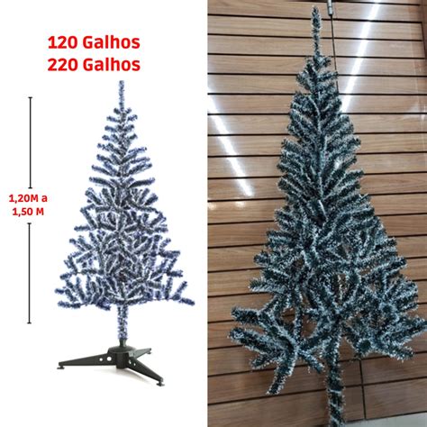 Árvore De Natal 1 20 Metros 120 Galhos Pinheiro Arvore Nevada Natal