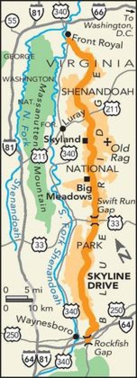 Skyline Drive Map Printable