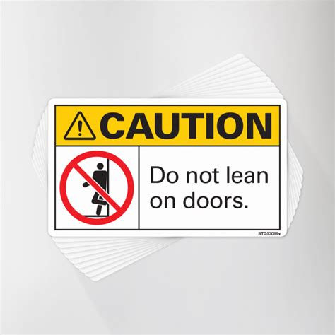 Do Not Lean On Doors Decal Pack Seifert Transit Graphics