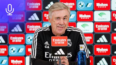 Carlo Ancelotti Pre Real Madrid Getafe Press Conference