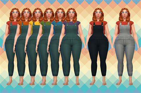 Sims 4 Ccs The Best Overalls By Ubersims