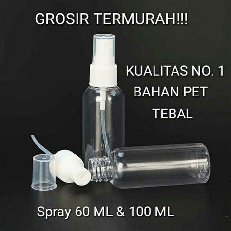 Jual Botol Spray Ml Ml Murah Neck Tebal Putih Bening