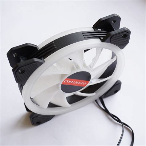 Mua Qu T Led Rgb Fan Coolmoon V Dual Ring Cm Gi R Nh T Tecki Vn