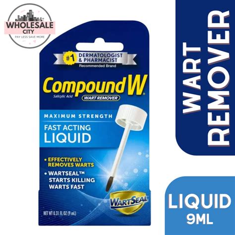 Compound W Liquid Salicylic Acid Wart Remover Maximum Strength Fast