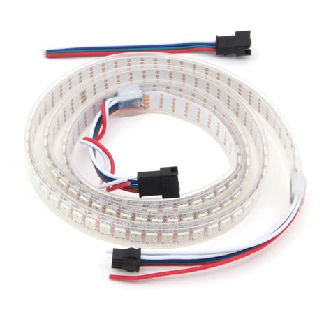 Waterproof IP67 RGB LED Strip WS2813 1m 144 LED M White PCB Kamami