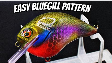 Beginner Crankbait Painting Bluegill Pattern Youtube