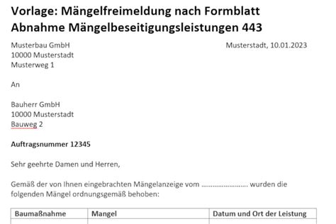 M Ngelfreimeldung Vorlage Und Infos Planradar