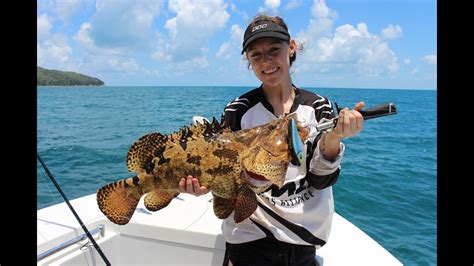 FISHING THE GREAT BARRIER REEF FLATS CORAL TROUT GIANT TREVALLY RED