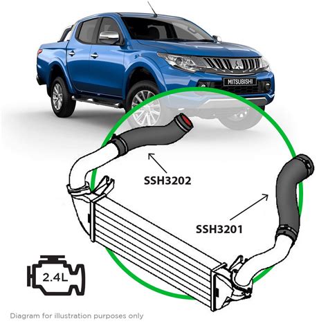 Mq Mr Mitsubishi Triton Intercooler Hose Upgrade Kit