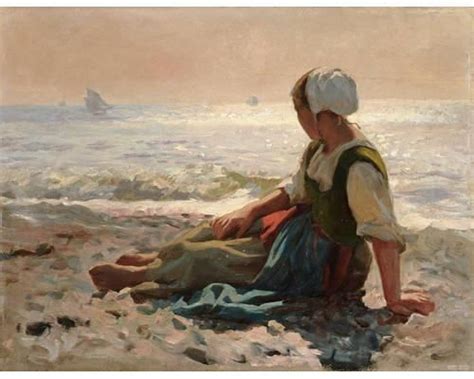 Laurits Regner Tuxen Gazing Out To Sea Skagensmaler Skagensmalerne