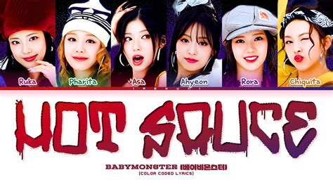 BABYMONSTER 베이비몬스터 HOT SAUCE Color Coded Lyrics YouTube