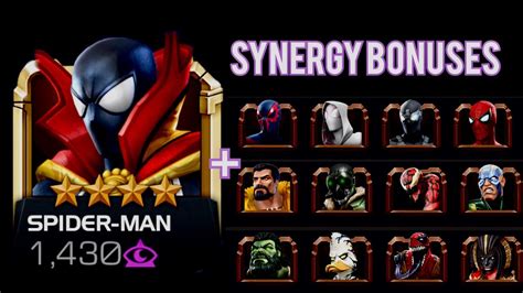 Mcoc Spider Man Supreme Synergy Bonuses Marvel Kabam Contest Of Champions Youtube