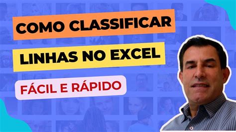 COMO CLASSIFICAR UMA LINHA NA HORIZONTAL NO EXCEL Excel Classificar