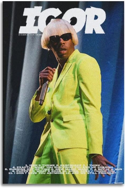 BUZHI Tyler The Creator Igor Tracklist Poster Wall Art Print Decorative