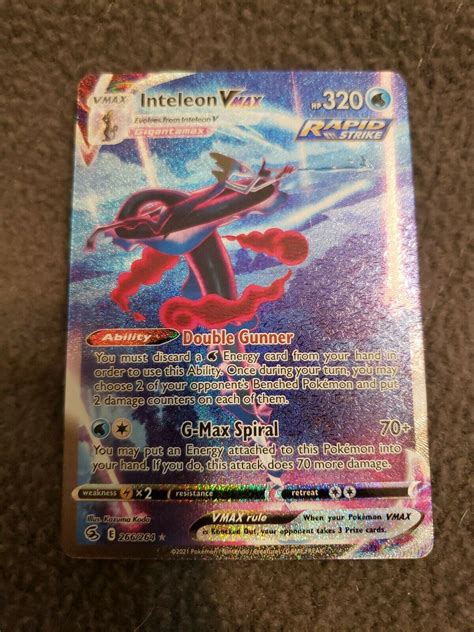 Pokemon Tcg Inteleon Vmax Fusion Strike Full Art Values Mavin