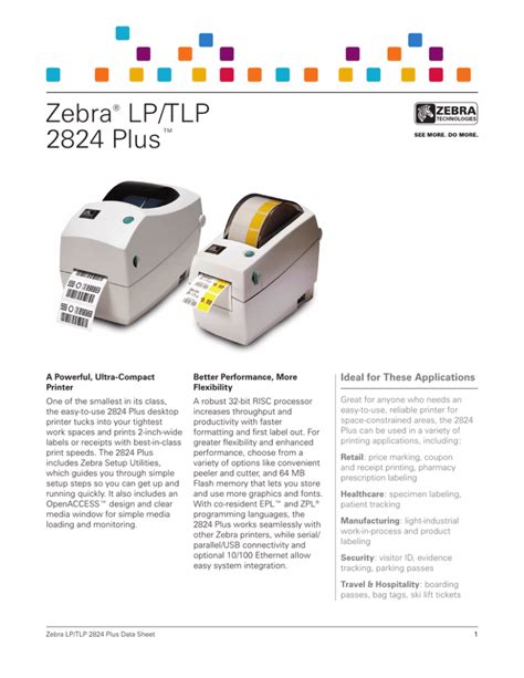 Zebra LP TLP 2824 Plus