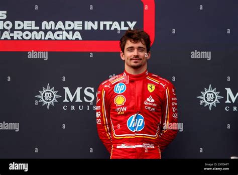 Imola Italy 19th May 2024 Podium Celebrations Charles Leclerc MON