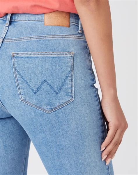 WRANGLER HIGH RISE SKINNY DAMSKIE SPODNIE JEANSOWE CALI BLUE W27HXR414