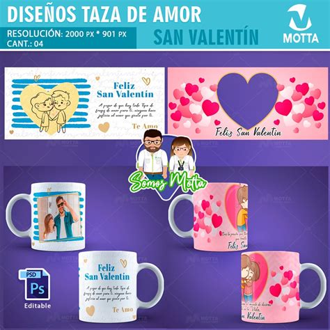 Plantillas Para Sublimar Tazas Gratis De San Valent N