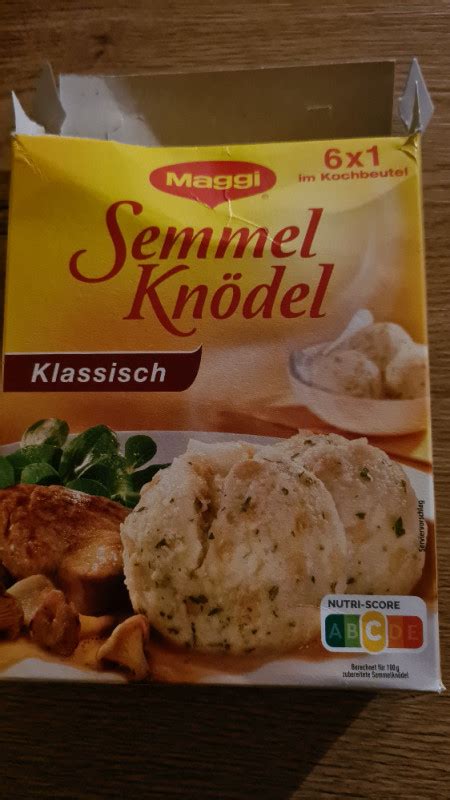 Maggi Semmel Kn Del Unzubereitet Kalorien Neue Produkte Fddb