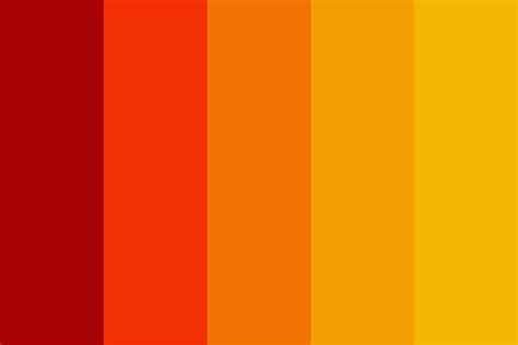 Shades Of Orange Color Chart