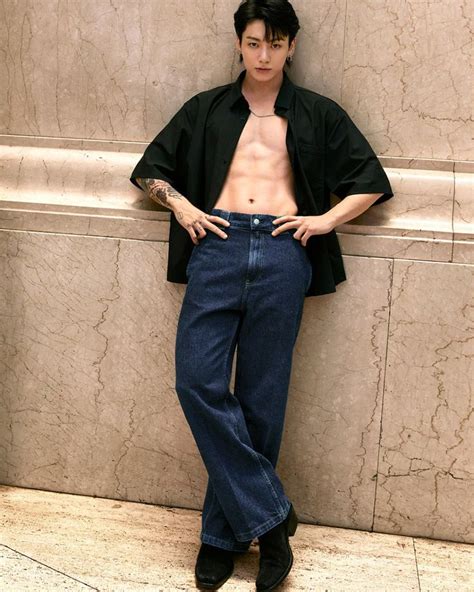 Bts Jung Kook Models In Calvin Klein Jeans Spring 2024 Collection Campaign Photos Nel 2024