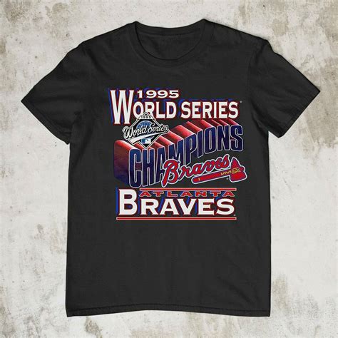 Vintage 1995 Atlanta Braves World Series Champions T-shirt - Luxwoo.com