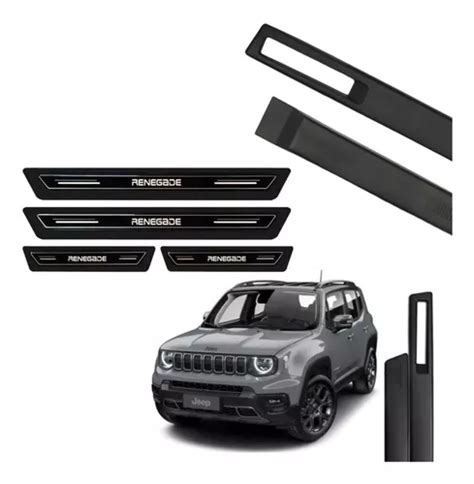 Kit Friso Lateral E Soleira Platinum Jeep Renegade 22 23 Parcelamento