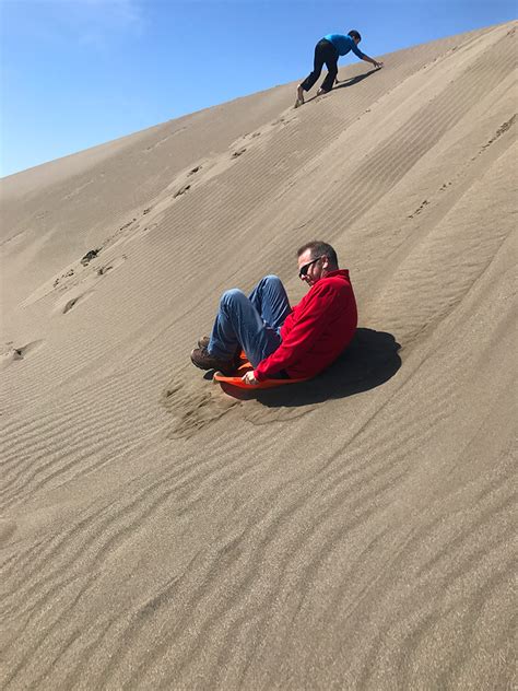 Sand Sledding At The Inglenook Fen Ten Mile Dunes Natural Preserve