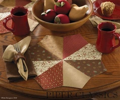 Grandmas Quilt Round Placemat Placemats Patterns Placemats Round