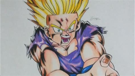 CÓMO DIBUJAR A GOHAN SSJ 2 YouTube