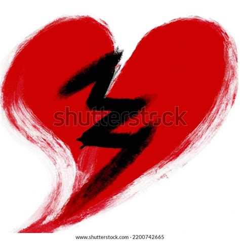 Abstract Broken Heart Illustration Image Stock Illustration 2200742665 Shutterstock