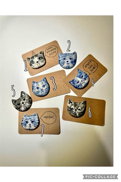 Cat Fridge Magnet Personalised Backing To Ceramic Magnet Grumpy Cats