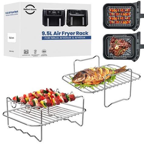 Buy Ninja AF400UK AF451UK Air Fryer Racks For 9 5L Ninja Dual Air