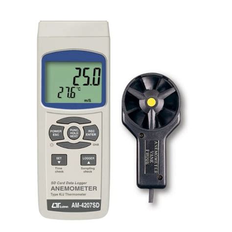 Lutron AM 4207SD Anemometer SD Card Real Time Data Recorder Silicon