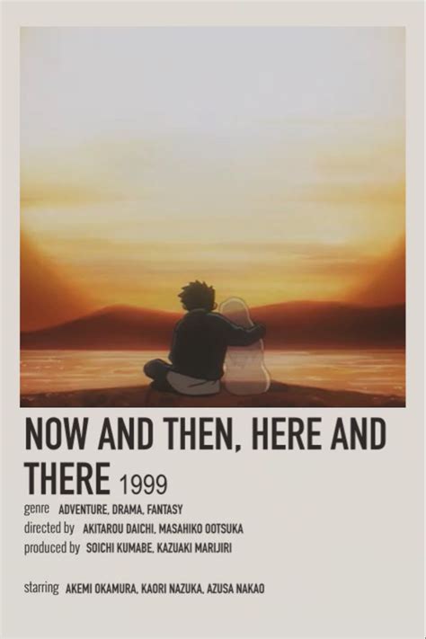 Now and Then, Here and There Minimalist Poster | Japanese animated ...