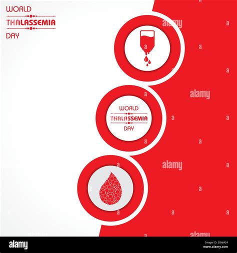 Vector Illustration On The Theme Of World Thalassemia Day Observed On May 8th Every Year