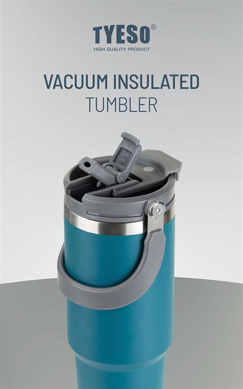 TYESO TS TS Ml Ml Vacuum Insulated Tumbler Keep Cold And Hot With Handle