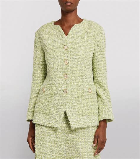 St John Boucle Tweed Jacket Harrods US