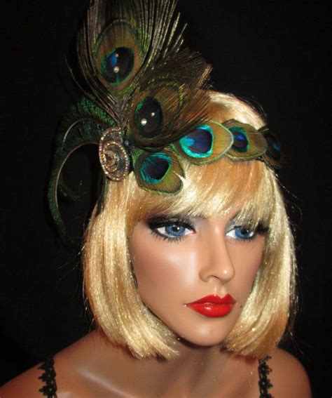 Peacock Passion Couture Art Deco Flapper By Allthatjazzdesign Art Deco