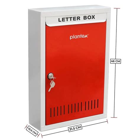 Plantex Gi Metal Large Size Letter Box Mail Box For Home Gate And Wall